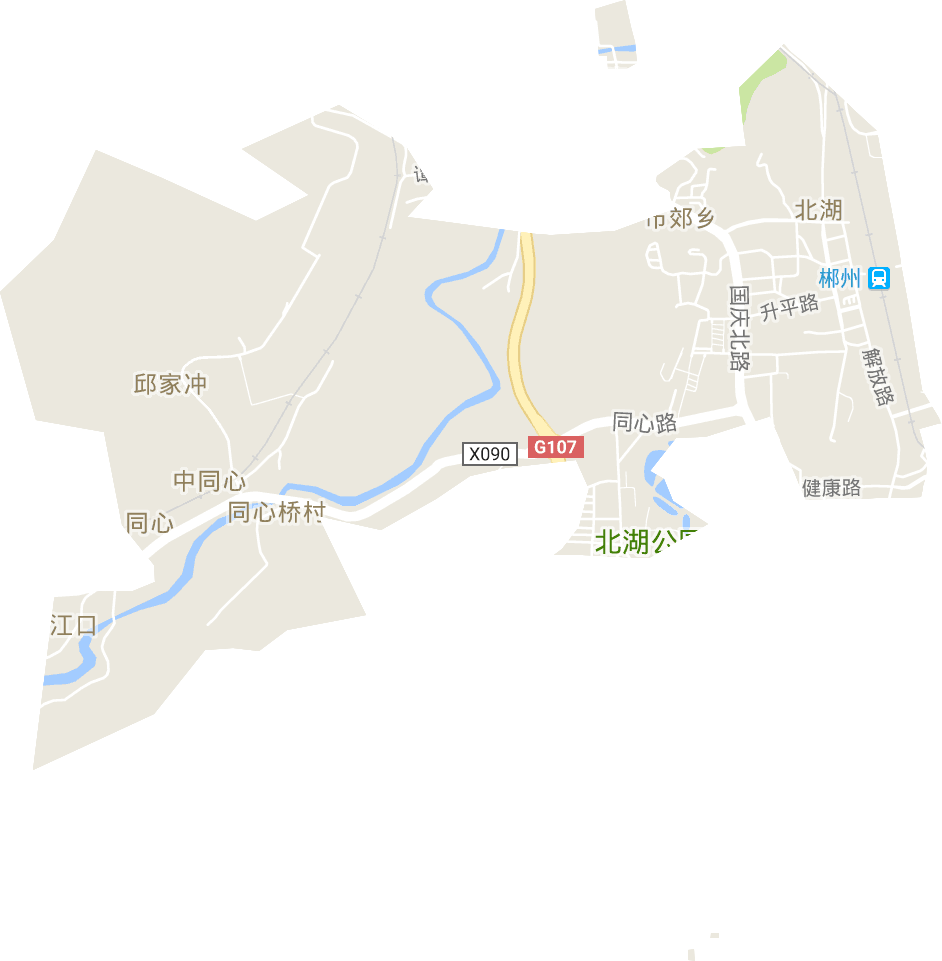 北湖街道電子地圖