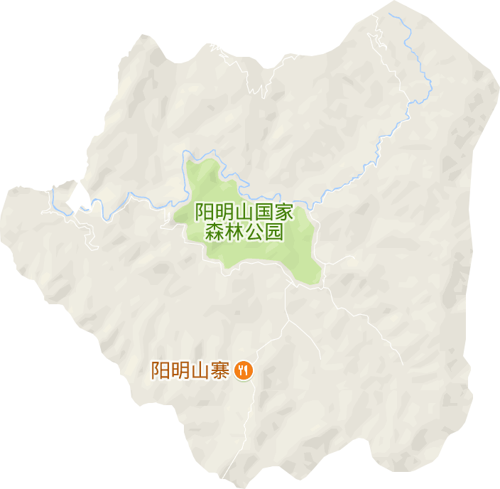 雙牌陽明山林場電子地圖