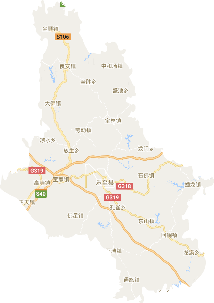 樂至縣電子地圖