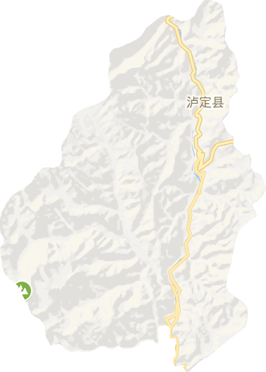 瀘定縣電子地圖