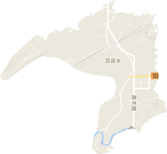 百畝鄉電子地圖