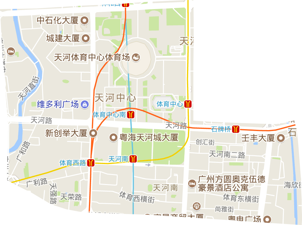天河南街道電子地圖