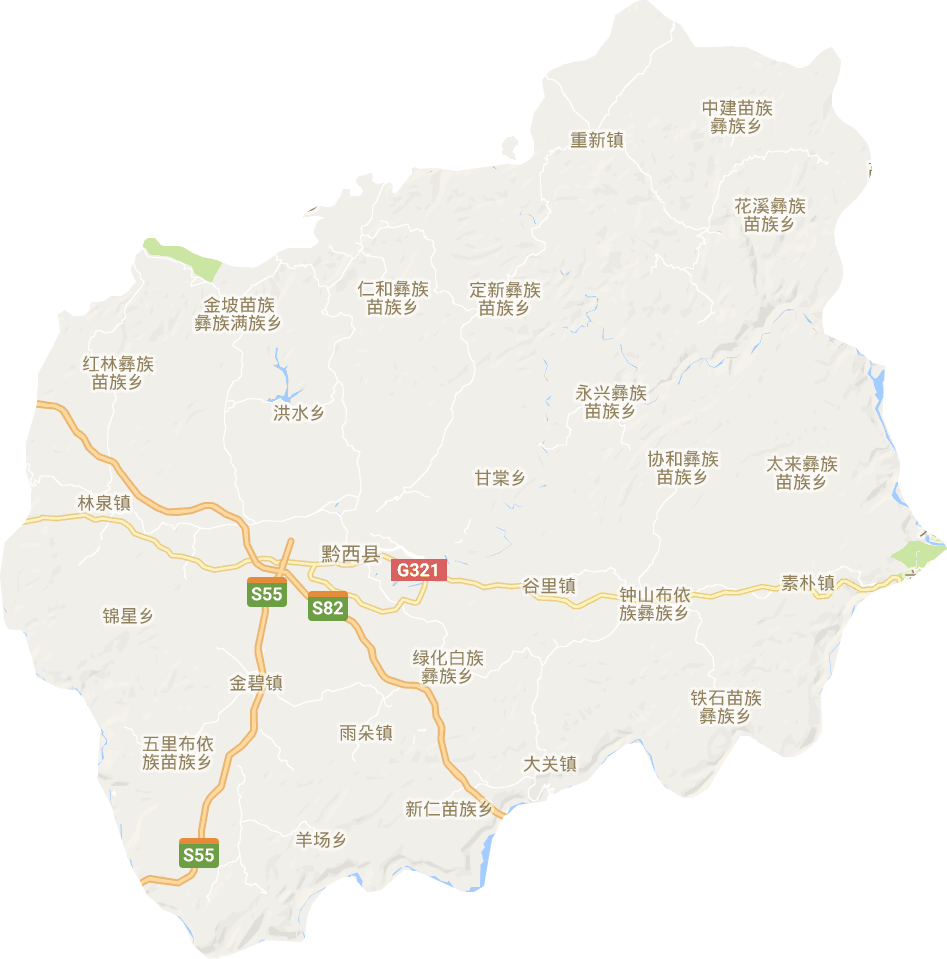 黔西縣電子地圖