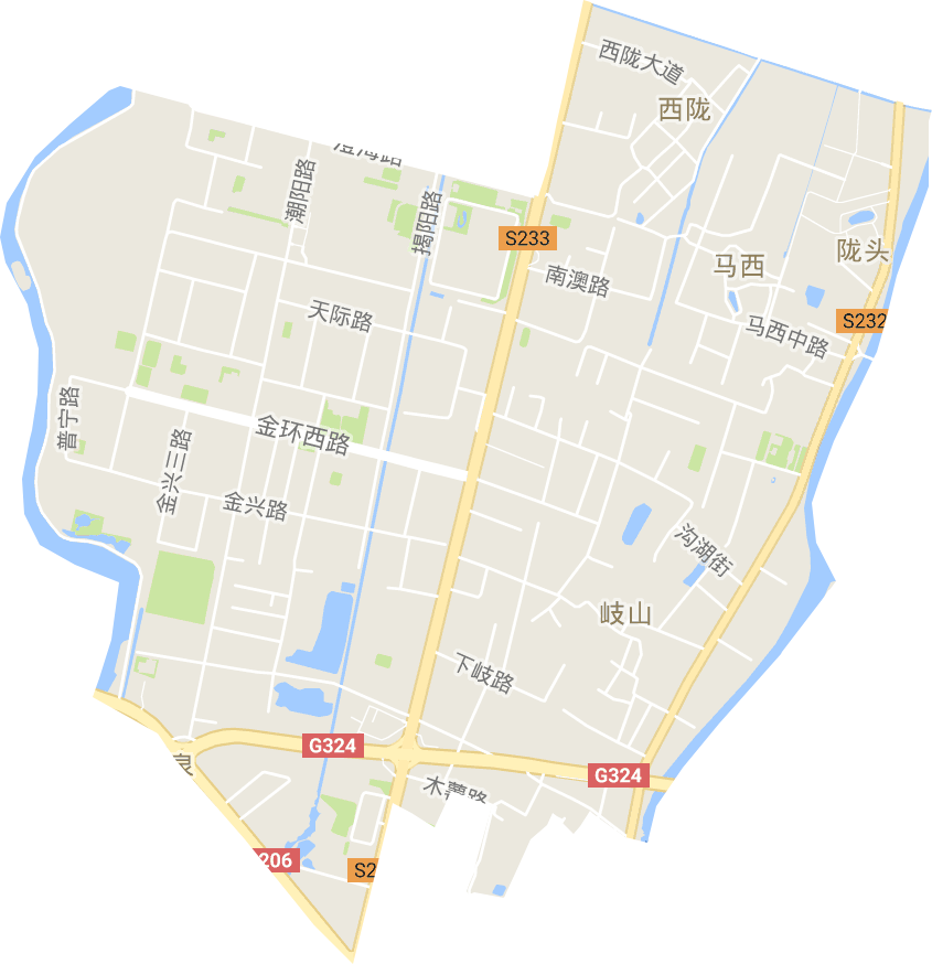 岐山街道電子地圖