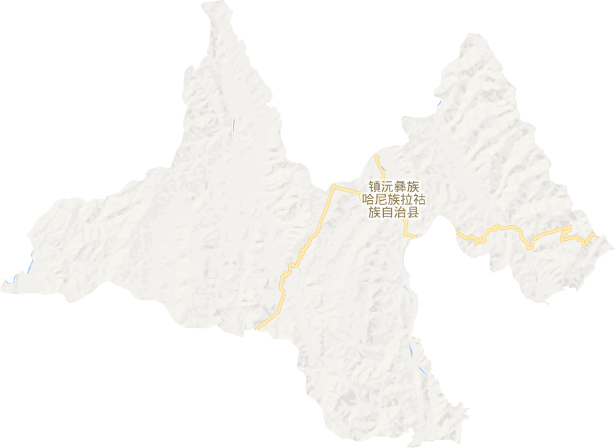 鎮(zhèn)沅彝族哈尼族拉祜族自治縣電子地圖
