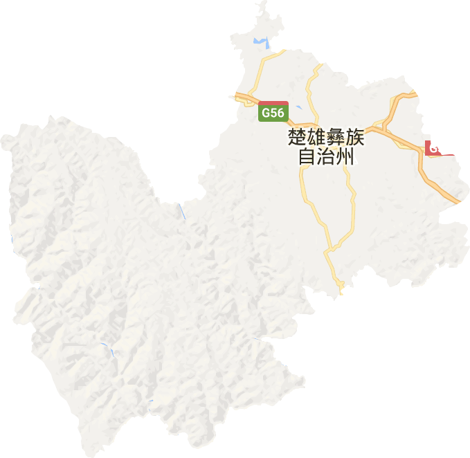 楚雄市電子地圖