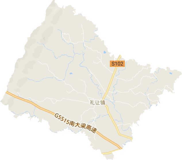 禮讓鎮電子地圖