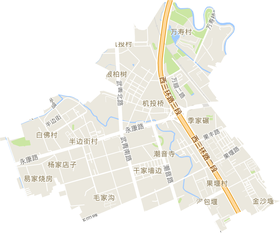機(jī)投橋街道電子地圖