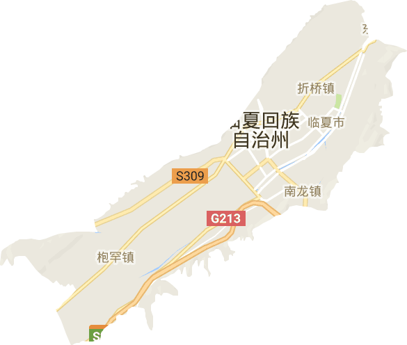臨夏市電子地圖