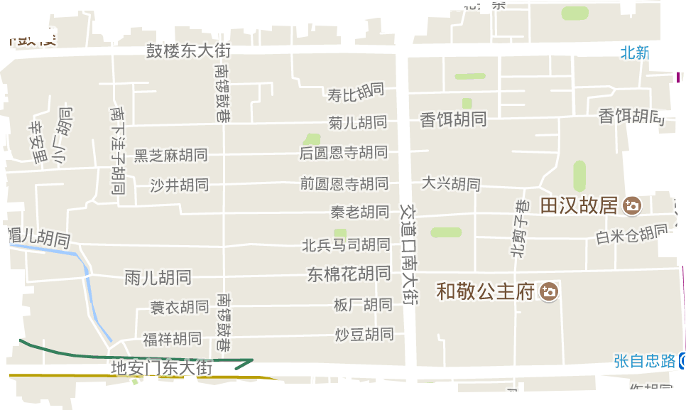 交道口街道電子地圖