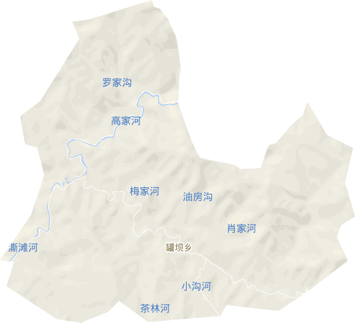 罐壩鄉電子地圖