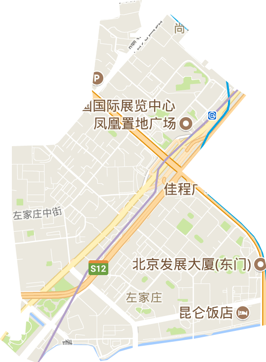 左家莊街道電子地圖
