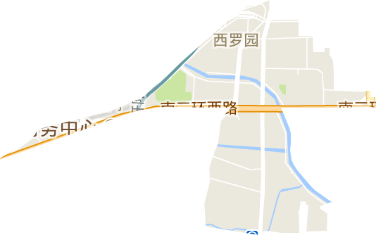 西羅園街道電子地圖