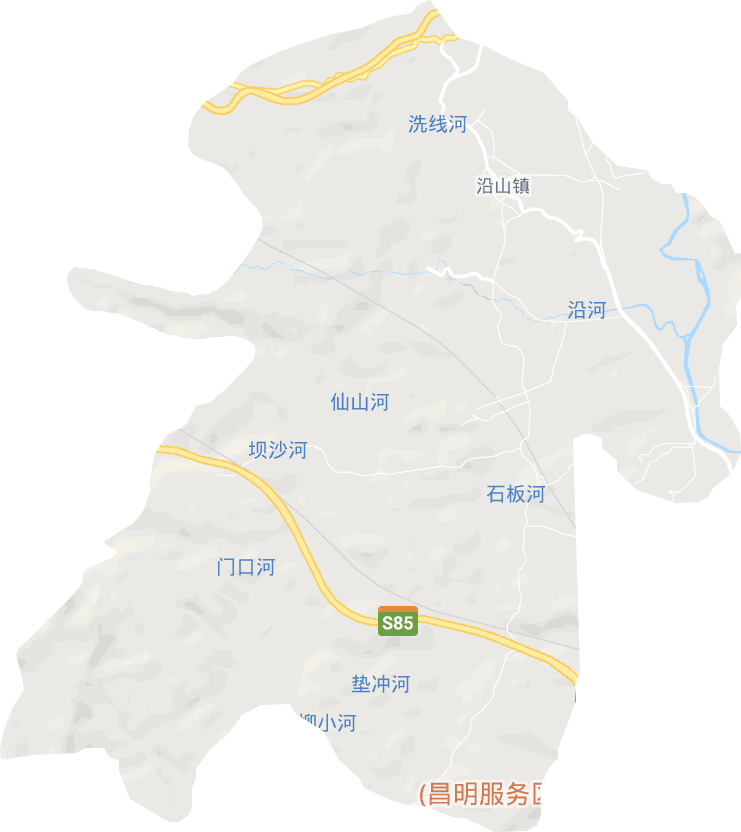 沿山鎮電子地圖
