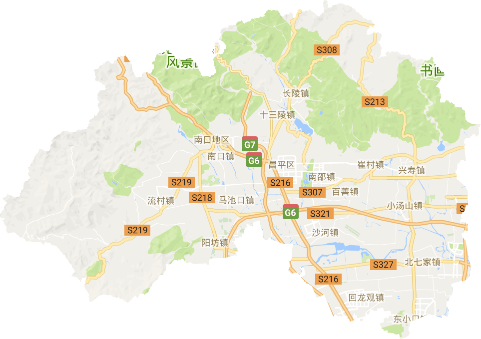 昌平區(qū)電子地圖