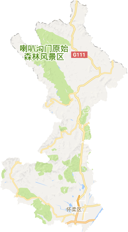 懷柔區電子地圖