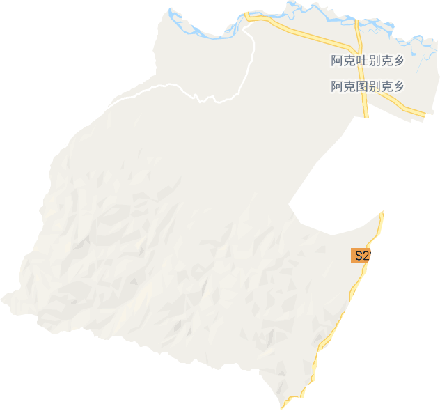 阿克吐別克鎮電子地圖