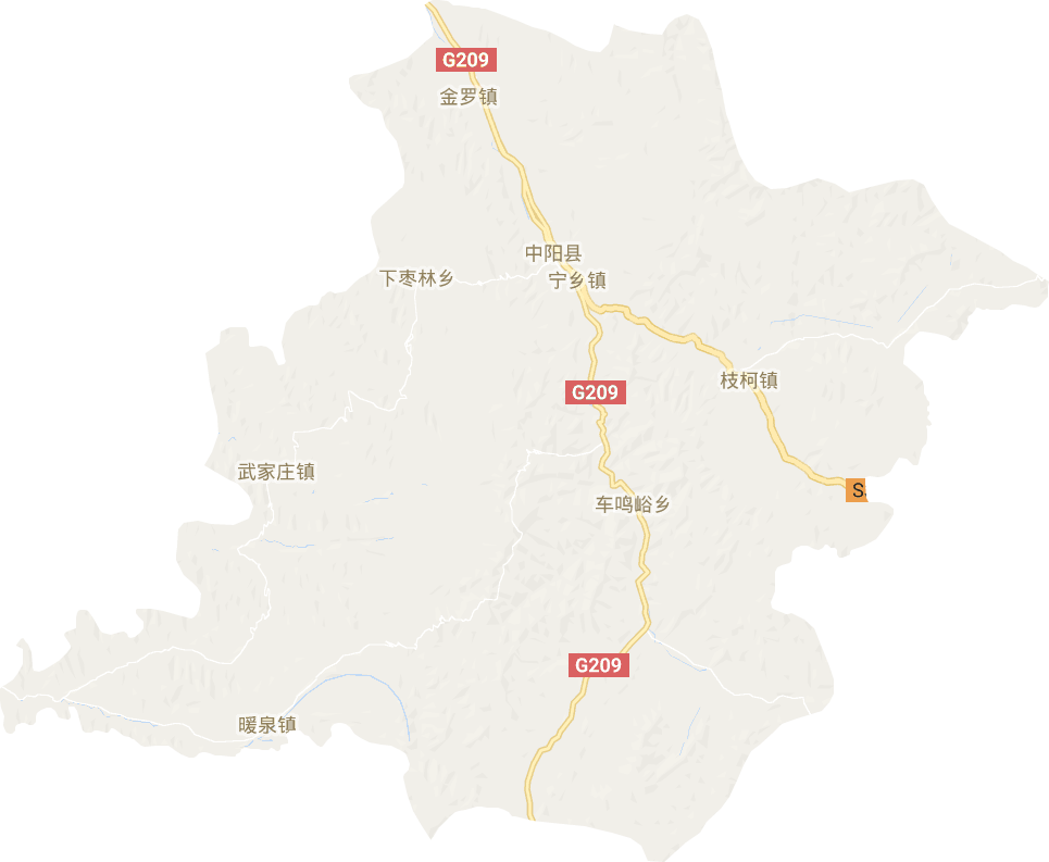 中陽縣電子地圖