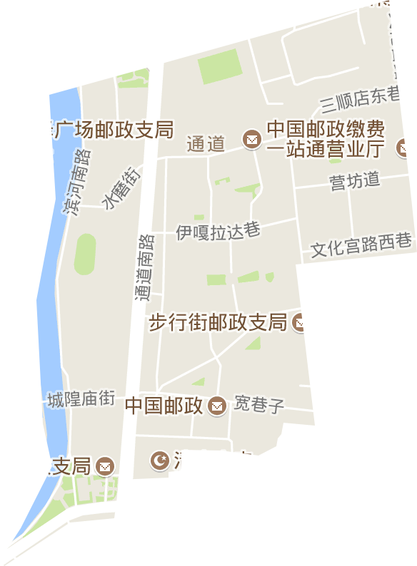 通道街辦事處電子地圖