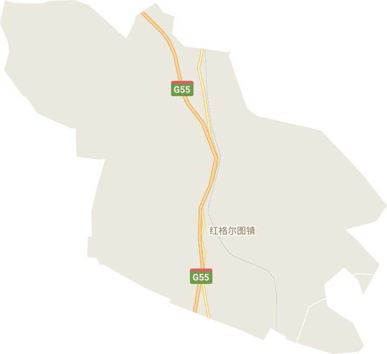 察哈爾右翼后旗紅格爾圖鎮電子地圖