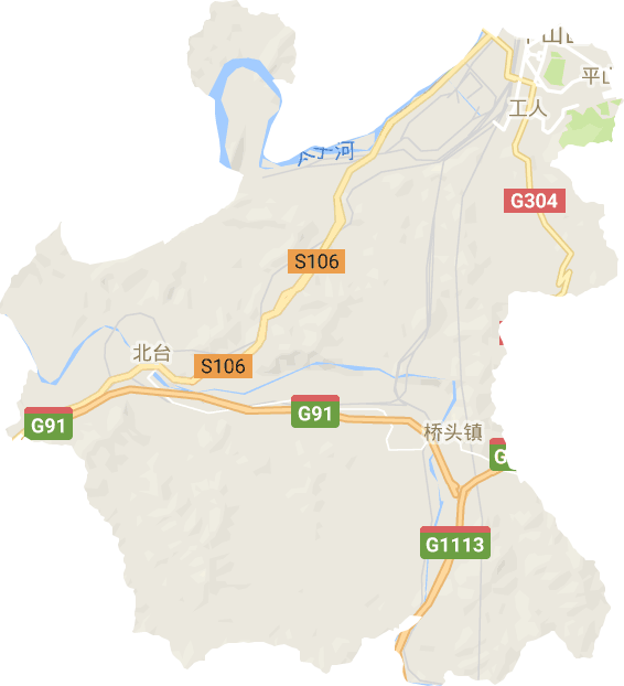 平山區電子地圖