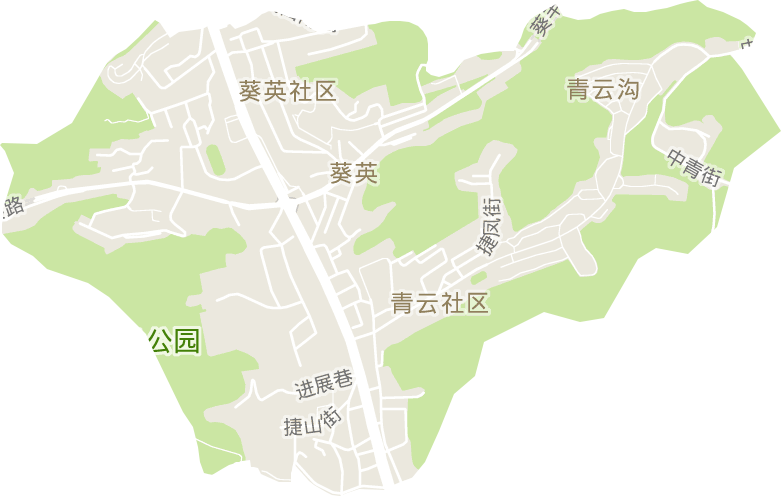葵英街道電子地圖