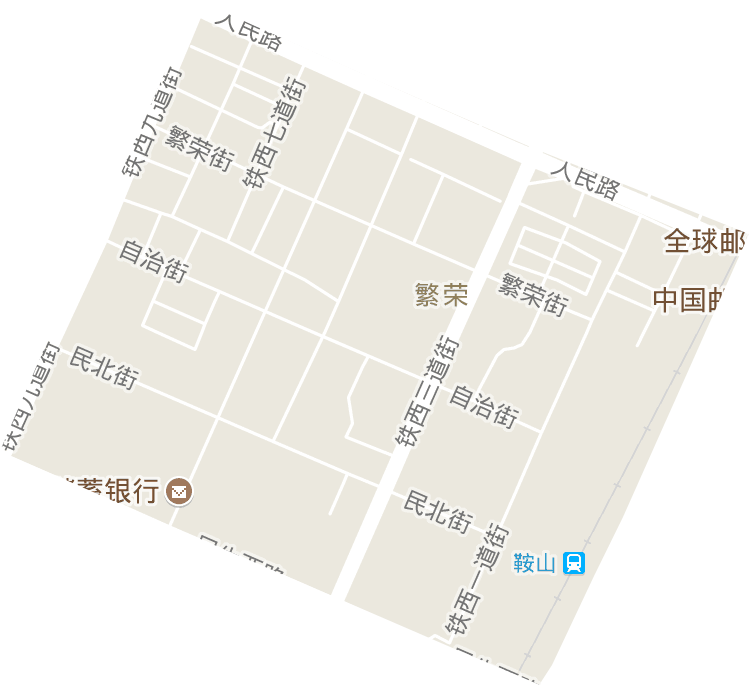 繁榮街道電子地圖
