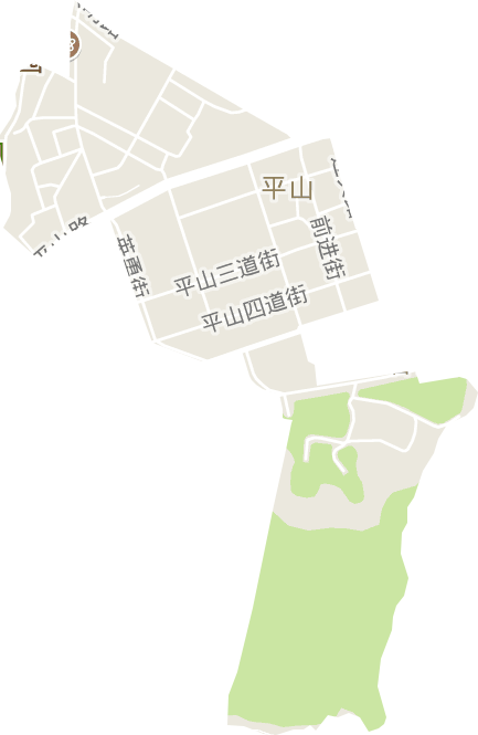 平山街道電子地圖