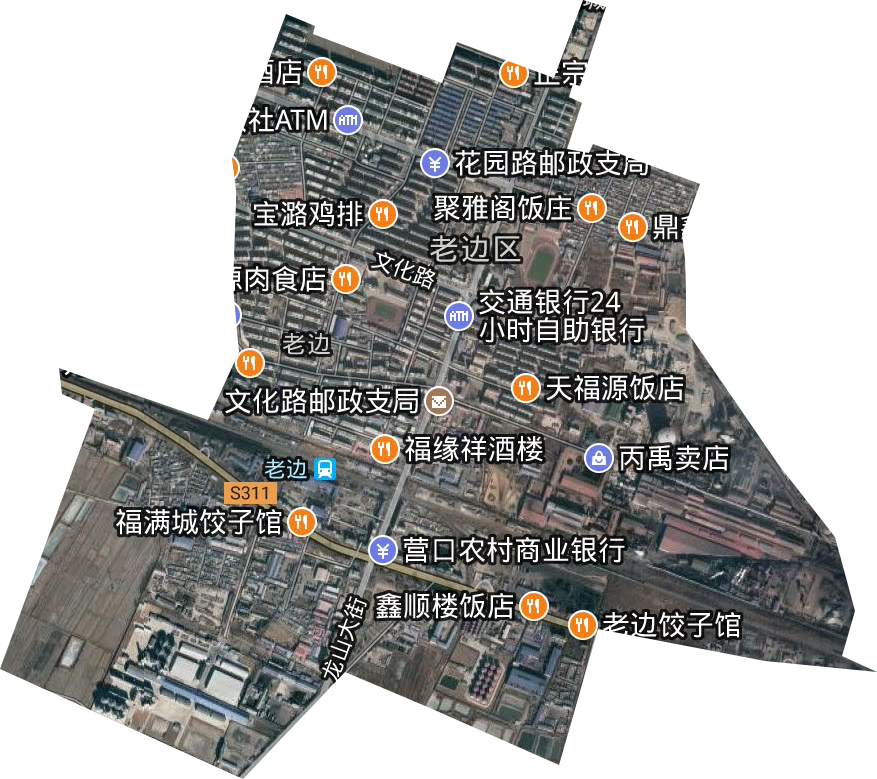 老邊街道衛星圖