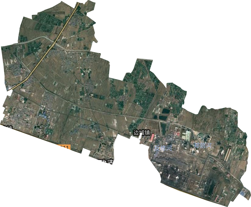 邊城鎮衛星圖