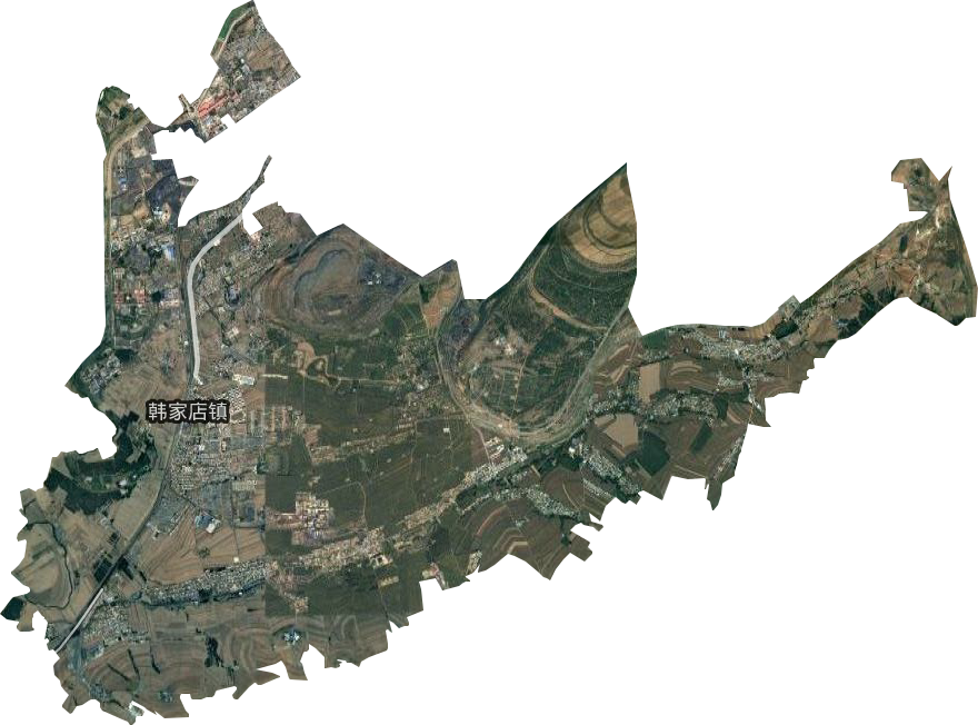 韓家店鎮衛星圖