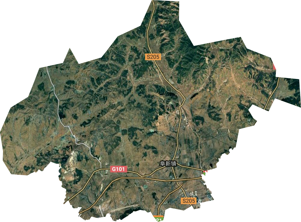 阜新鎮衛星圖