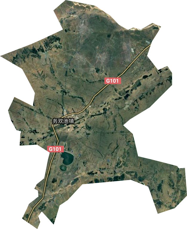 務歡池鎮衛星圖