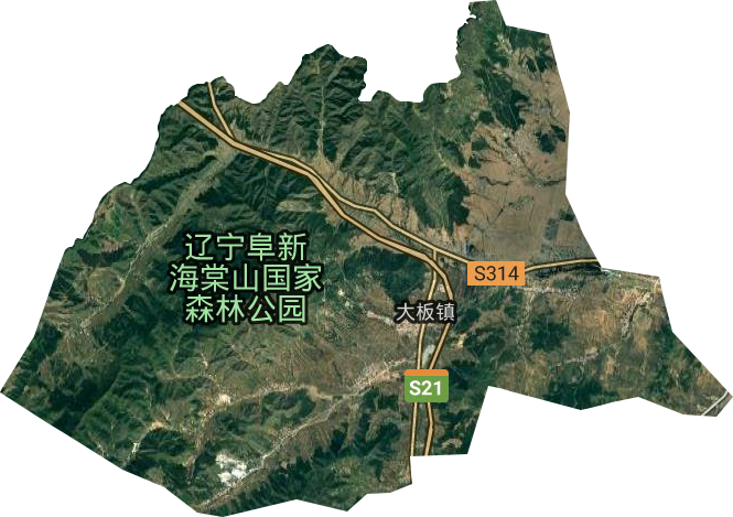 大板鎮衛星圖