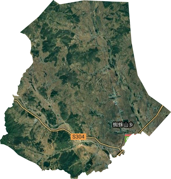 蜘蛛山鎮(zhèn)衛(wèi)星圖
