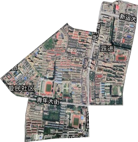 躍進街道衛星圖
