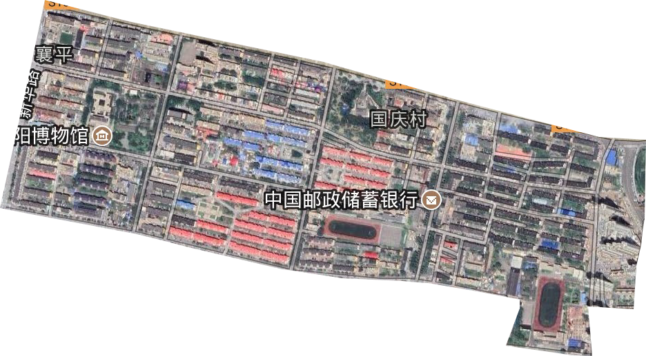 襄平街道衛星圖