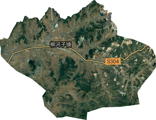 柳河子鎮(zhèn)衛(wèi)星圖