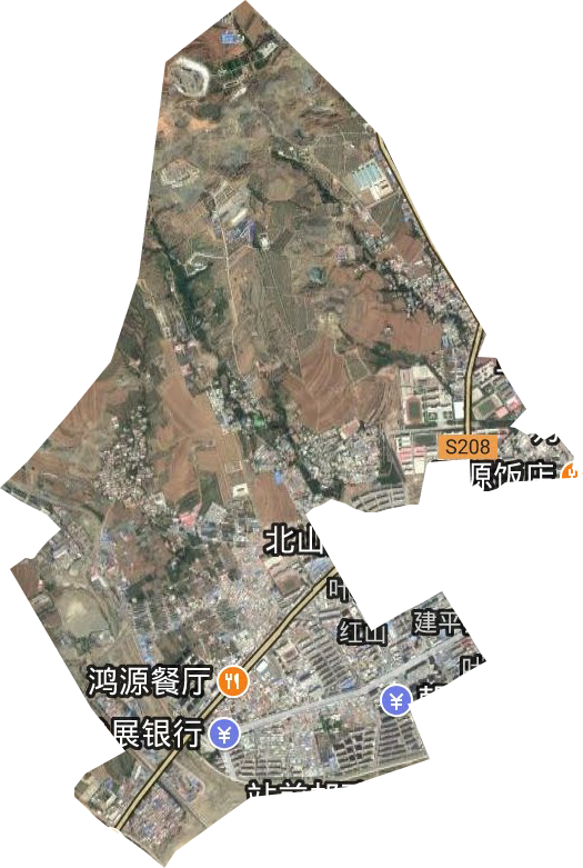 紅山街道衛(wèi)星圖