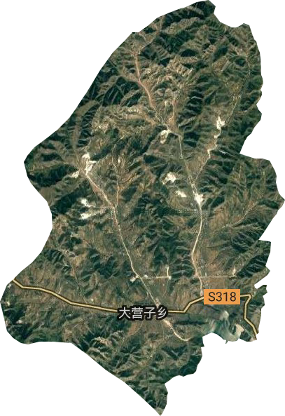大營子鄉衛星圖