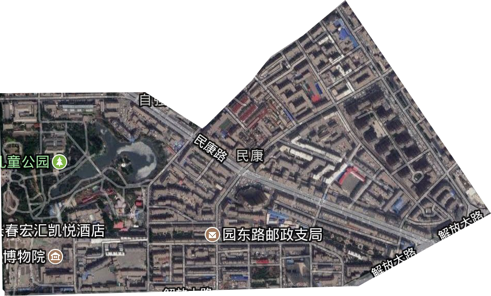民康街道衛星圖