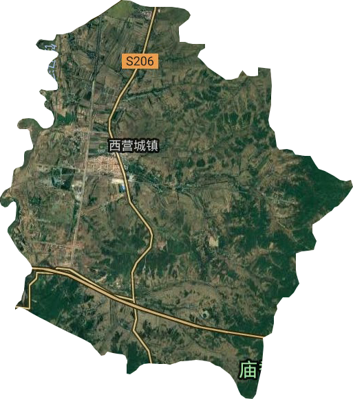 西營城街道衛星圖