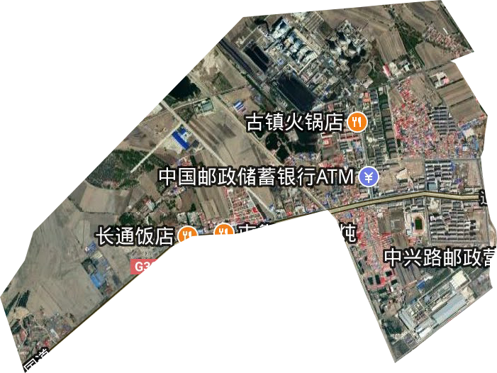 遼西街道衛星圖