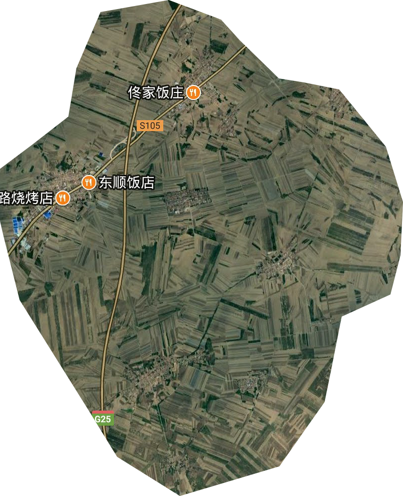 紅旗街道衛星圖