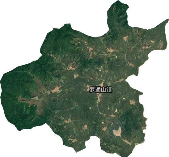 羅通山鎮衛星圖
