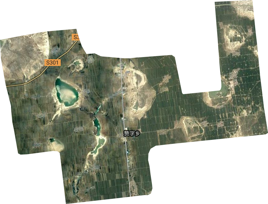 贊字鄉衛星圖