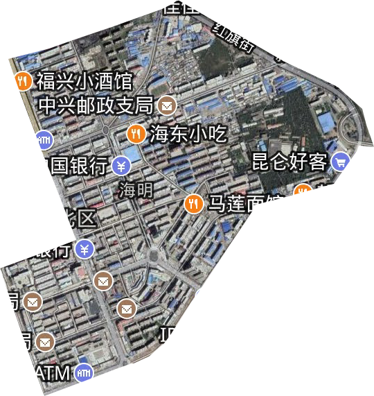 海明街道衛星圖