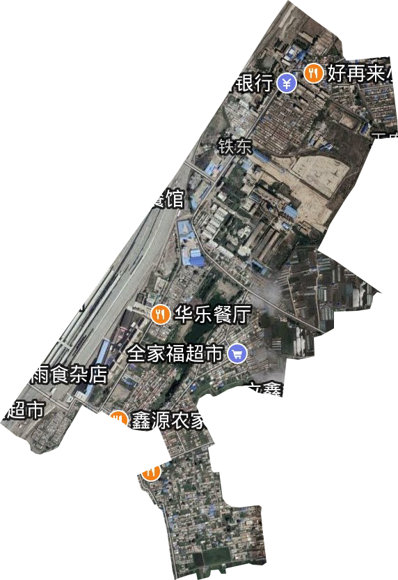 鐵東街道衛星圖