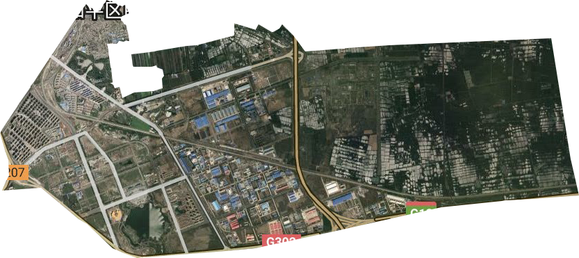 城南街道辦事處（工業園區）衛星圖