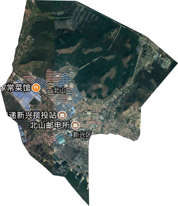 北山街道衛星圖